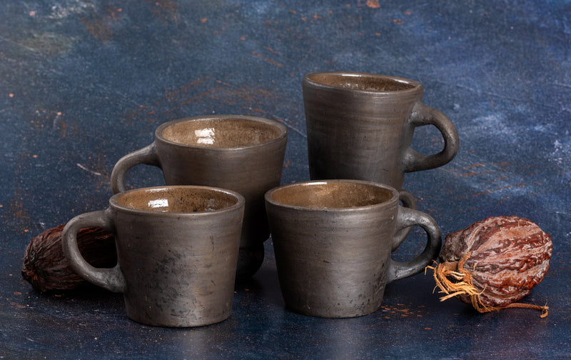 Tazas Artesanales de Barro de Atzompa