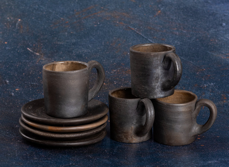 Tazas Artesanales de Barro de Atzompa