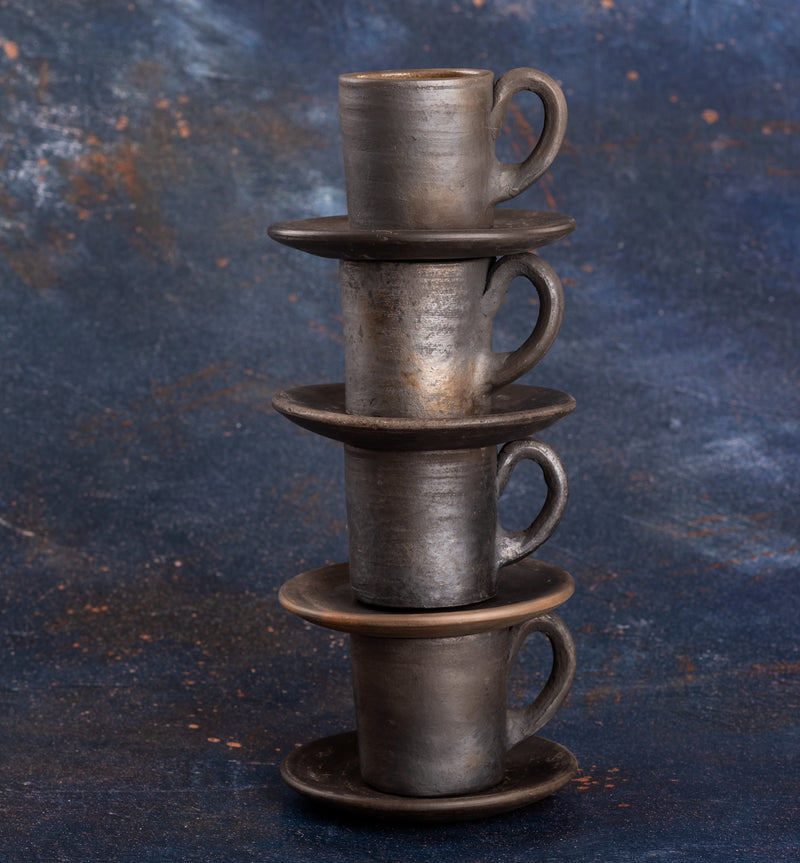 Tazas Artesanales de Barro de Atzompa