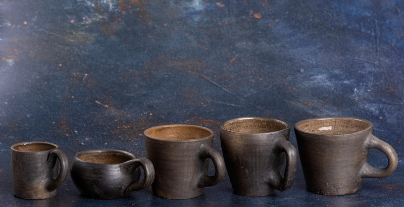 Tazas Artesanales de Barro de Atzompa